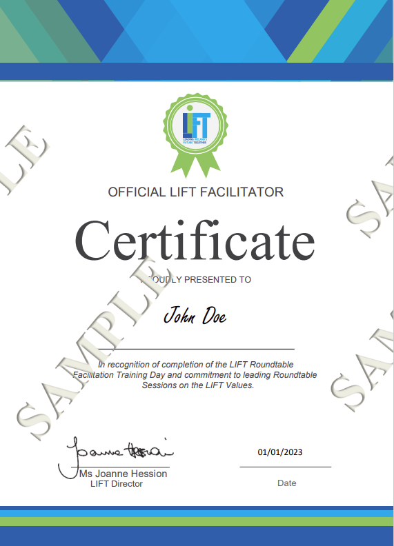 LIFT Certificate